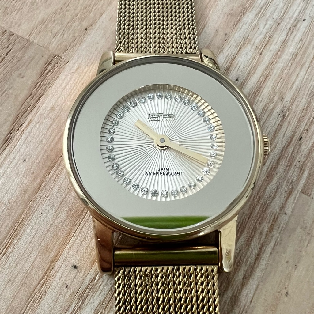 Daniel Steiger Ladies Gold Tone Dress Watch New Battery
